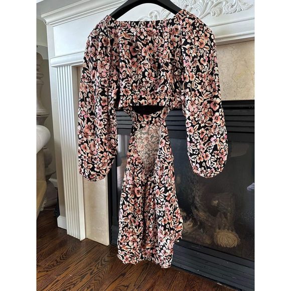 New Free People Jael Printed Mini Dress Size Small - Picture 5 of 6